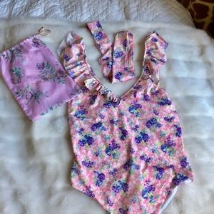 Love Shack Fancy Opal One Piece Swimsuit M